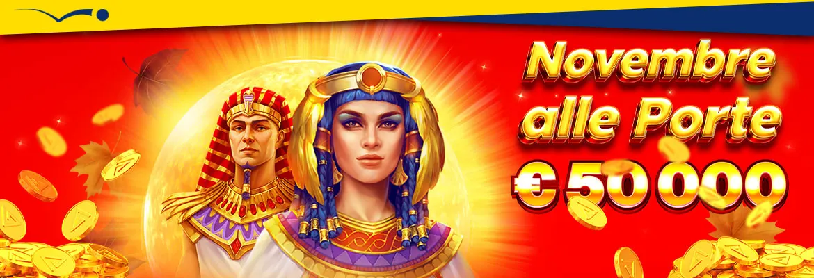 Promozione Casinò Novembre alle porte 50.000 euro in Real Bonus