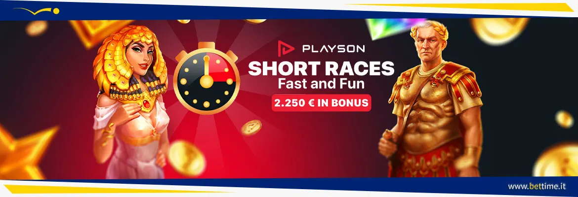 Promozione Casinò Short Races - Fast and Fun 2.250 euro in Real Bonus