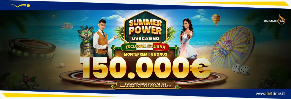 Bonus Casinò Live Summer Power 150.000€