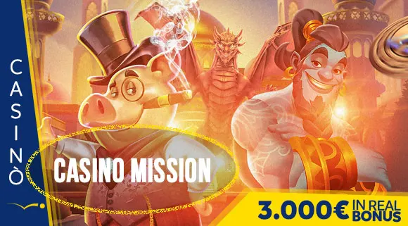 Promozione Casinò Casino Mission 3.000 euro in Real Bonus