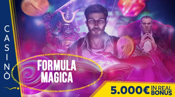 Promozione Casinò Formula Magica 5.000 euro in Real Bonus