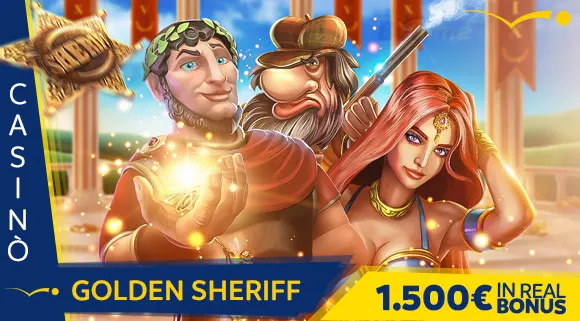 Promozione Casinò Golden Sheriff 1.500 euro in Real Bonus