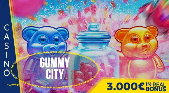 Promozione Casinò Gummy City 3.000 euro in Real Bonus