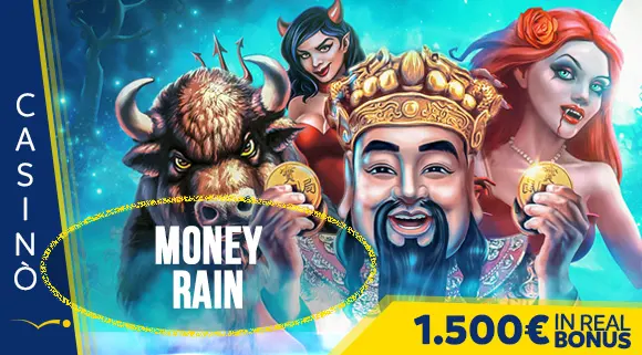 Promozione Casinò Money Rain 1.500 euro in Real Bonus