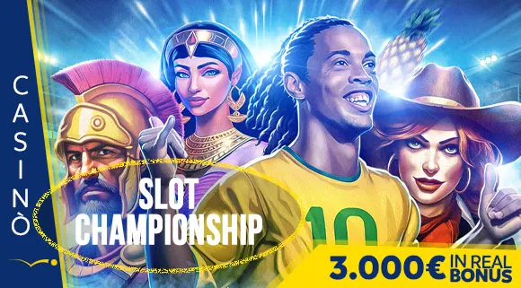 Promozione Casinò Slot Championship 3.000 euro in Real Bonus