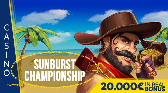 Promozione Casinò Sunburst Championship 20.000 euro in Real Bonus