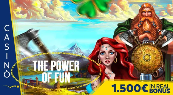 Promozione Casinò The Power of Fun 1.500 euro in Real Bonus