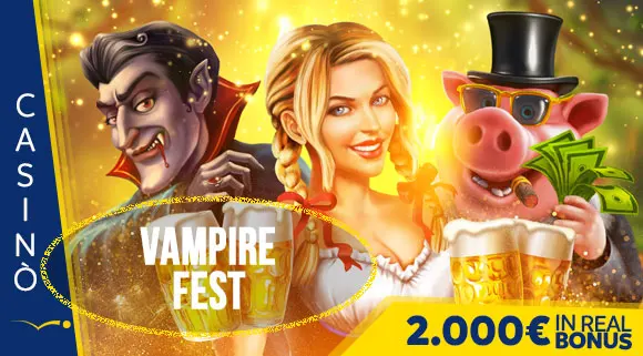 Promozione Casinò Vampire Fest 2.000 euro in Real Bonus