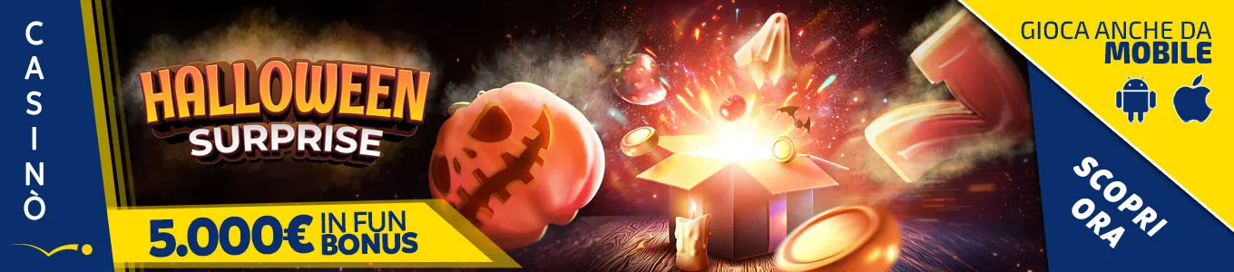 Promozione Casinò Halloween Surprise 5.000 euro in Bonus